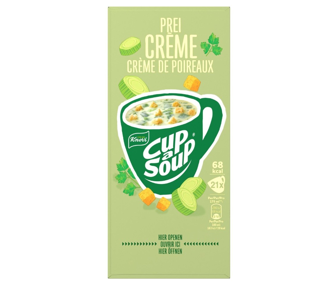 Knorr Cup-a-Soup Prei/Créme 21x175ml